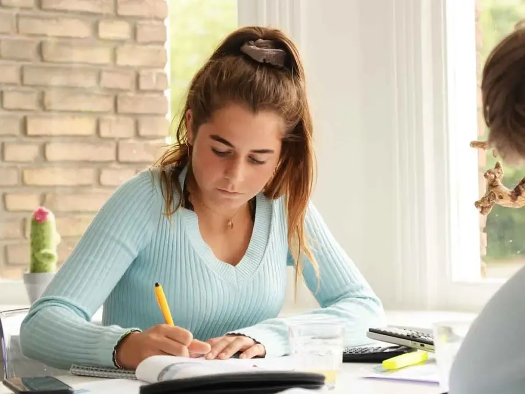 Examentraining op school door mooi jong